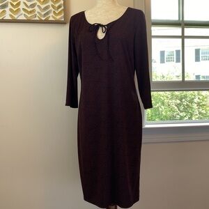 Max Studio midi shift dress size Large